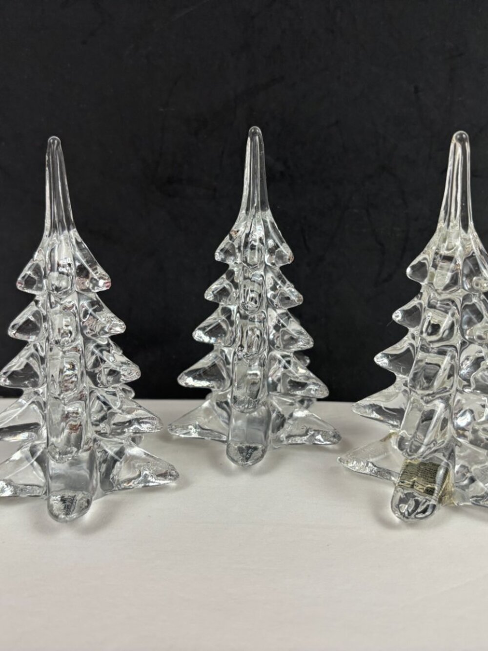Two's Company Handblown Glass Christmas Trees Set of 3